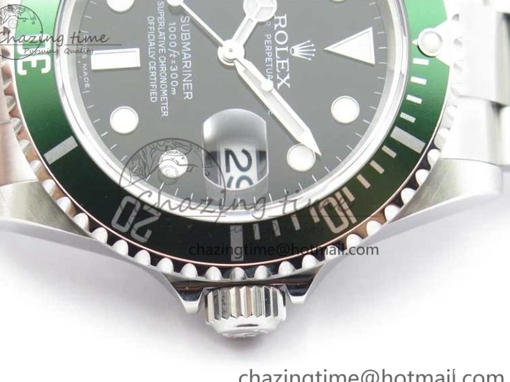 0512 Neat Submariner 16610 LV Green No Rehaut Engraving 904L Steel ARF1:1 Best Edition on SS Bracelet SH 2955